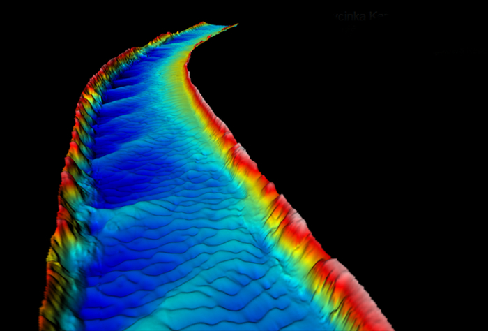3D model vodního toku