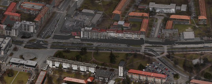 3D mračno bodů města Havířova pro vytvoření digitálního dvojčete